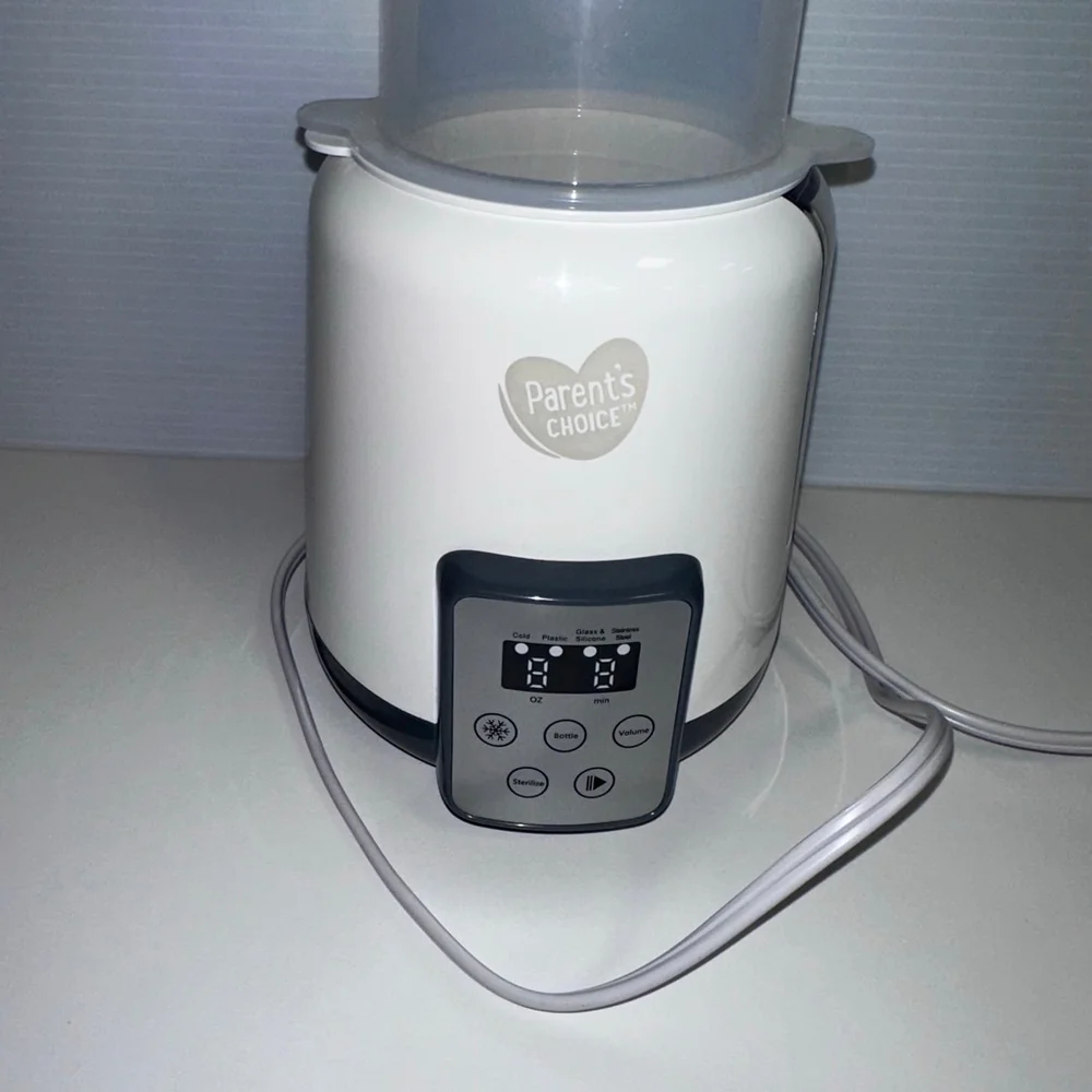 Baby Parent's Choice One Size White Gray Bottle Warmer Sterilizer Used Twice